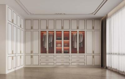 China Luxurious Spacious Custom Walk In Closet Stainless Steel French Style Walk In Closet for sale