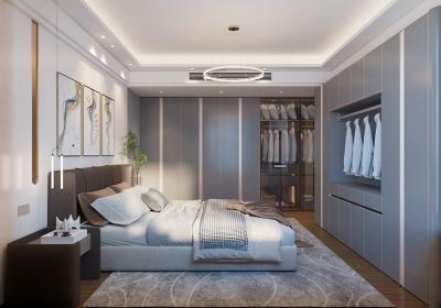 China Modern Stainless Steel Modular Bedroom Wardrobe Sleek Design Durability And Customization for sale