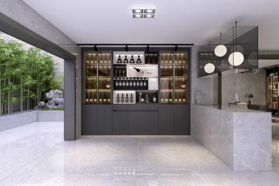 Κίνα Fadior Sleek Grey Finish Stainless Steel Wine And Basement Storage Cabinet Solution προς πώληση