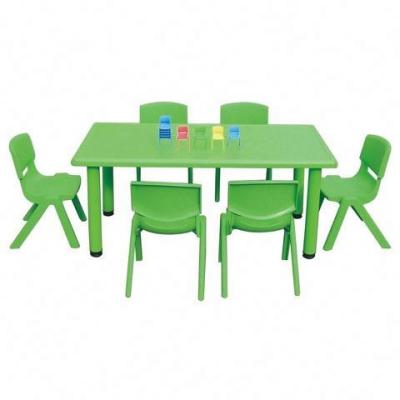 China LYKF Modern PP Kids Table and Chair, MDF Kids Plastic Desk and Chair Set, Durable Kindergarten Kids Study Table in Stock for sale