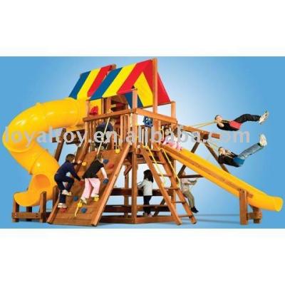 China Outdoor Furniture CE Happy Wooden Swing For Kids for sale