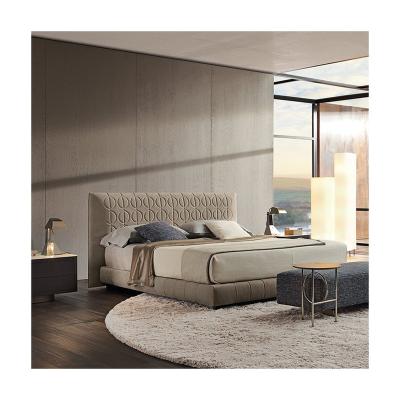 China Luxury Bedroom Modern Luxury Leather Hotel Bedroom Double King Queen Size Soft Frame Beds In Room for sale