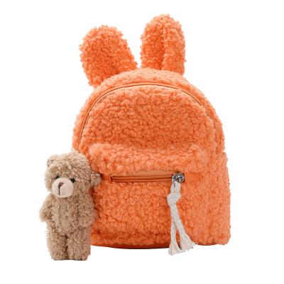 China Others Fashion Hot Selling Cheap Promotional Cute Plush Animal Kids Bags Backpack for sale