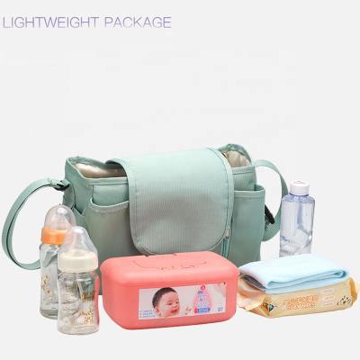 China Multi-Function Waterproof Diapers Tote Bag Set Pouch Capacity Baby Mama Set Large Diaper Bag Organizer Mommy Diaper Bag for sale