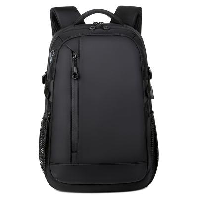 China With New Arrival USB Backpack Manufacturer Business Backpack Simple Black USB Charging Student Backpack for sale