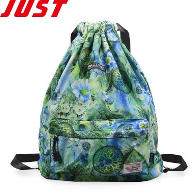 China Promotion waterproof FAIR wholesale goods fashion foldable drawstring bag sport backpack outdoor fitness training gym bag for sale