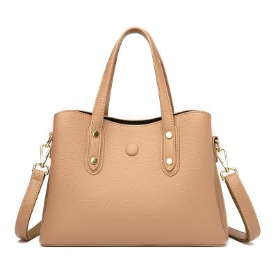 China High quality hot sale high quality PU shoulder leather waterproof handbag for women for sale