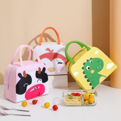 China High Quality Water Proof Reusable Washable Bag Eco-friendly Cartoon Heat Insulation Lunch Tote Bag for sale