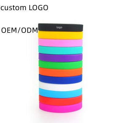 China Gift Custom Sports Custom Logo Wholesale Cheap Men Rubber Wrist Band Bracelet Silicon Wristband for sale