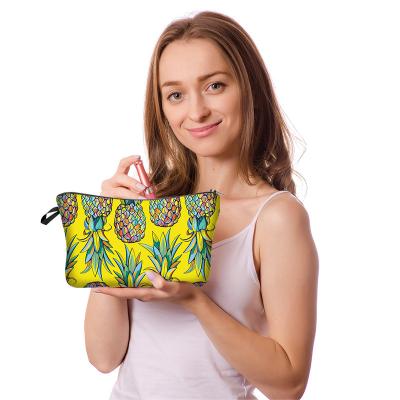 China Amazon Promotional Advertisement-Wholesale In Stock New Promotion Gift Boho Canvas Makeup Bags Cotton Single Zipper Pouch Custom Cosmetic Bag for sale