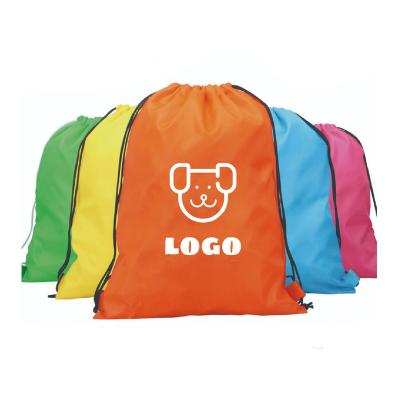 China hot sale 210D oxford fabric polyester logo 210D custom Liberty Bags Sports Drawstring Backpack for sale