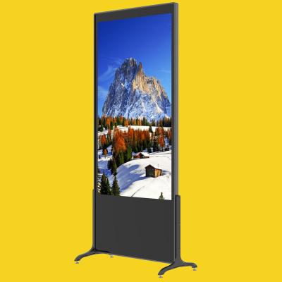 China Super slim& Easy Installation 1080p Android Lcd System Display Advertising 43 Inch Digital LCD Board Free Standing Screen Kiosk Ads for sale