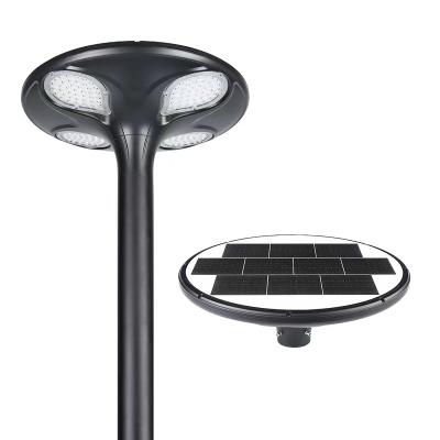 China Hot Selling New Model Garden Matrix Solar Outdoor Cast Aluminum LED Garden Post Top Light Led Light Fixture for sale