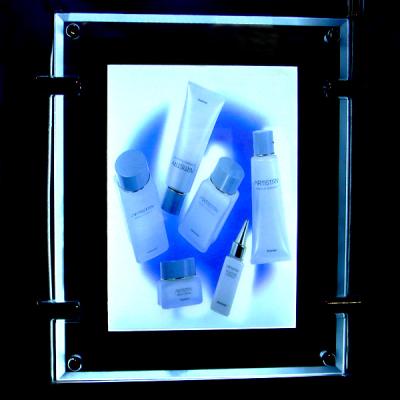 China Wall-mount colorful led advertising crystal light box for sale