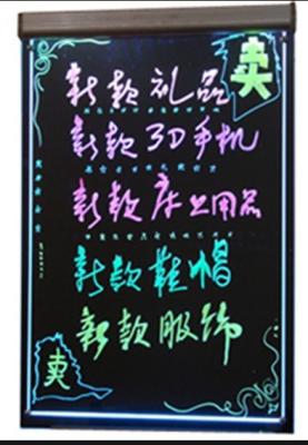 China Colorful Advertising Led Illuminated Crystal Writing Board Display for sale