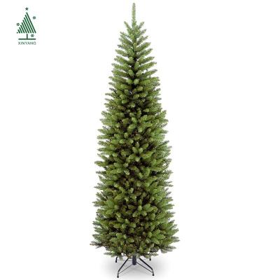 China Christamas Decoration 2020 New Design Premium Hinged Artificial Slim Kingswood Fir Christmas Tree 7.5ft for sale