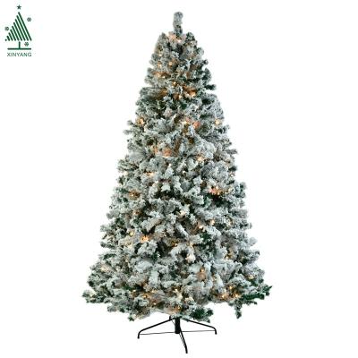 China Christamas Decoration Made in China 2.1m Premium Quality Led Pre Lit Artificial Assembled Christmas Trees for sale