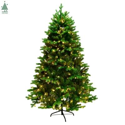 China High Quality Christamas Decoration Christmas Decorations 1.8m LED Pre-lit PE Artificial Christmas Tree for sale