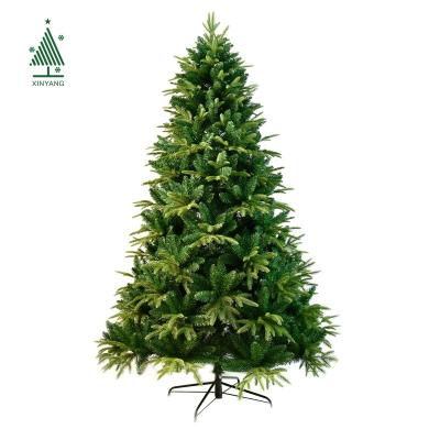 China Christamas decoration hot sale pre decorated christmas tree premium mixed pe and pvc christmas tree for sale