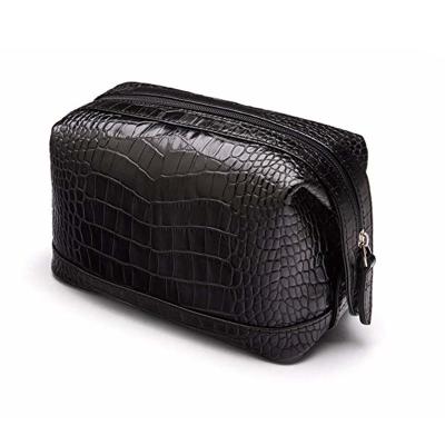 China Custom Wholesale High Quality PU Leather or PU Travel Toiletry Bag for Men for sale