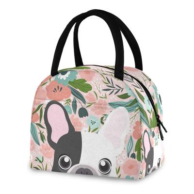 China Waterproof Portable Custom Women Picnic Tote Thermal Insulated Cooler Kids Lunch Bag for sale