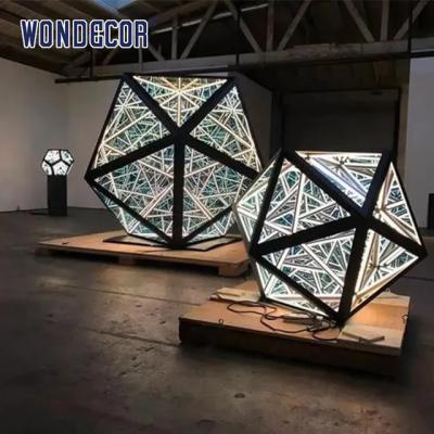 Κίνα Polyhedron χάλυβα Corten ανοξείδωτο 120cm έργου τέχνης γλυπτών προς πώληση