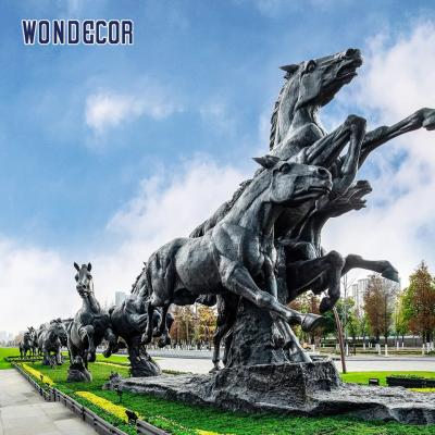 China Metal Brass Bronze Horse Sculpture 225cm For Garden Decoration for sale