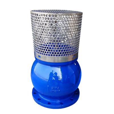 China General Price PN16 Cast Iron Flanged Type Foot Valve With Strainer for sale