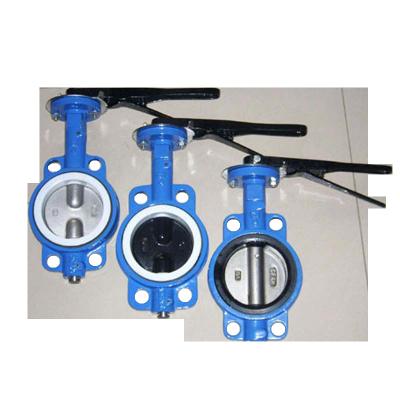 China General Lever Operate Wafer Type Butterfly Valve Cast Iron for sale