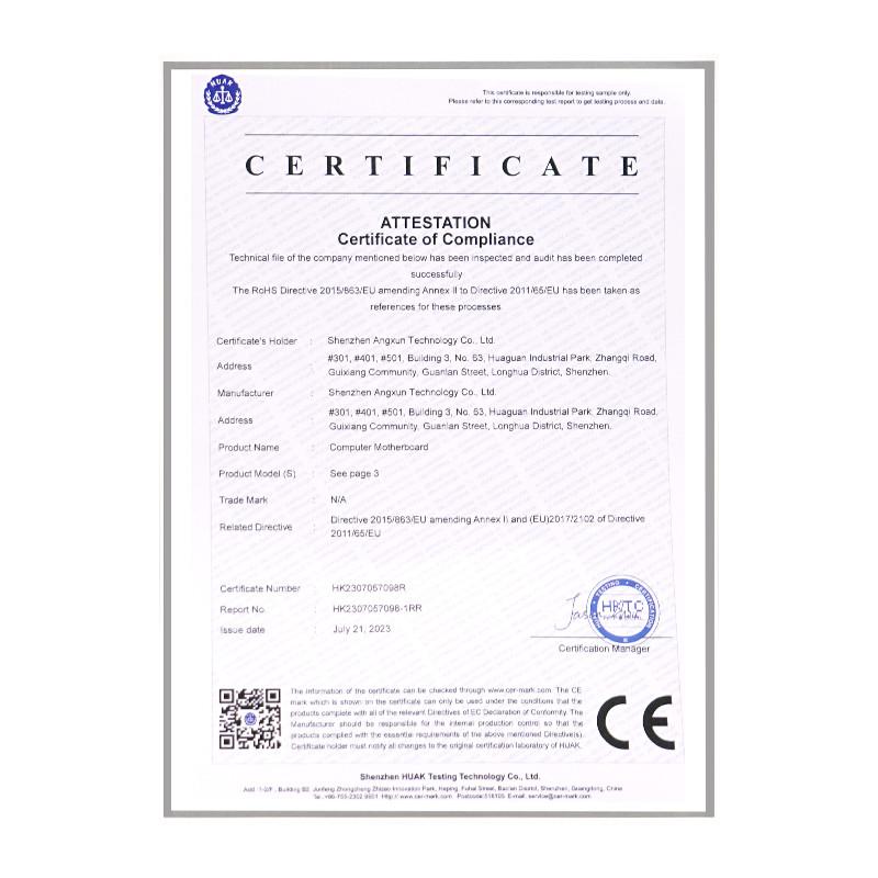 CE - Shenzhen kaiente industry Co.Ltd