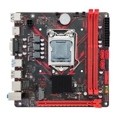 China placa-mãe de computador barata por atacado DDR3 INTEL LGA1150 placa-mãe H81 X8-VB-V2.0 4a GEN CPU suportada à venda