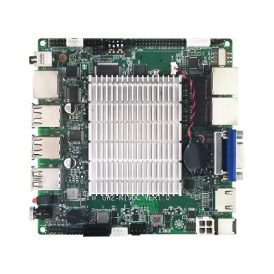 Cina Intel Bay Trail J1900 Industrial Embedded Motherboard NUC Computer senza ventole 12V 19V RS485 RS232 LVDS Mainboard in vendita