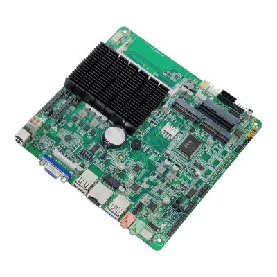 China Fanless J1900 Industrial Mini Itx Embedded X86 Lvds Kiosk DC Mini PC Motherboard for sale