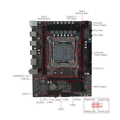 China X99-P32 V1.1 X99 Moederbord XEON ddr3 LGA 2011-3 Voor Xeon 2680V3 CPU 16GB DDR4 M-ATX NVME M.2 ondersteund Te koop