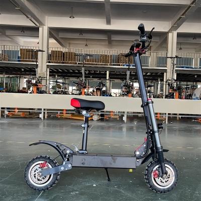 China Top-opening frame lithium 2400w adult battery 48v double motor waterproof fat tire folding electric scooter for sale