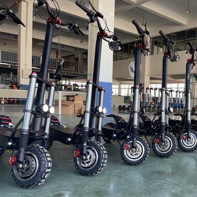 China Top-opening frame 2400W 2 wheel 200KG motor 11 inch Powerful off-road electric scooter folding electric scooter double load-bearing for sale