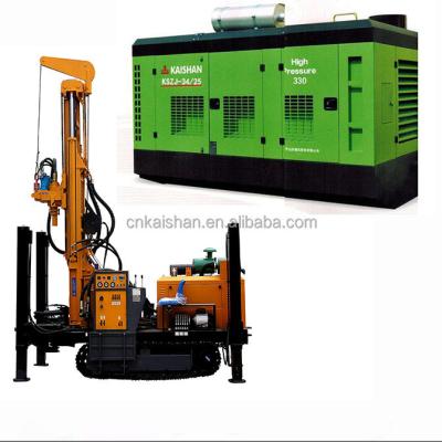 China Cultivate 300m Hydraulic Trailer Portable Borehole Water Well Drilling Rig for sale