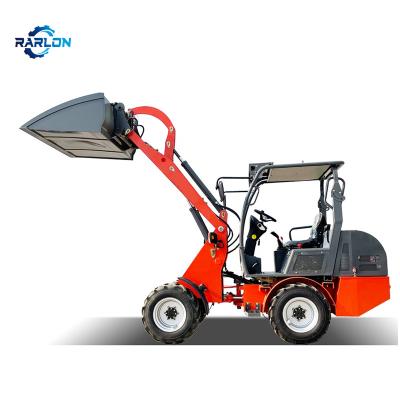 China Cultivate Rarlon mini electric 1000kg excavator loader with fork grabber engineering and construction machinery for sale