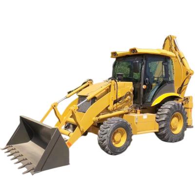 China Farms Backhoe Loader Mini Wheel 0.25m3 Digger Bucket And 1.2m3 Loader Bucket for sale