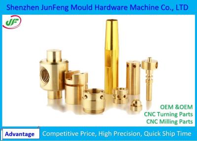 China JF154 CNC Brass Parts , Brass Lathe Turning Machine CNC Mechanical Parts for sale