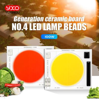 China Grow Light High Quality Ceramic Material Led Chip High Lumen 130Lm Ac220V Led Chip For Plant Seedling Flower for sale