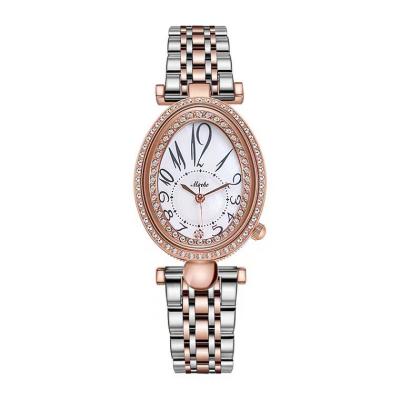 China OEM Women Girls Waterproof Custom Made Female Ladies Watch Logo Oval Quartz Fashion Vintage for sale