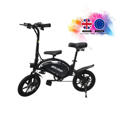 China Alloy EU Warehouse 45km/h 48V 400W Electric Folding Bike Aluminum Drop Shipping IENYRID B2 Electric Bicycle for sale