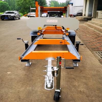 China Factory Horizontal Sawmill Portable Band Sawmill With CE / Biggest Sawmill With Wheels for sale