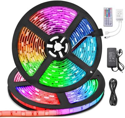 China Warehouse Amazon Daybetter 12 Volt 20 Volt 20 Meter Head Top Rated RGB Led Strip Lights 65.6 Ft Waterproof Non Flexible Strip Lights For Room for sale