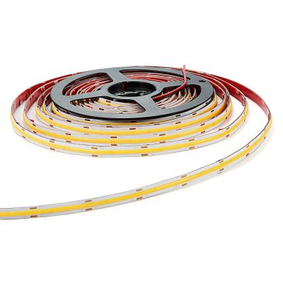 China Theme park ready to ship wholesale 3000k cri90 warm white flexible waterproof cob led strip light 24v outdoor 1000lm for sale