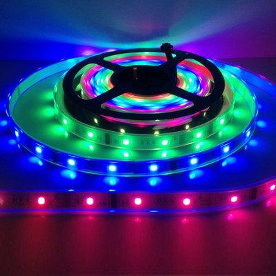 China Warehouse 12v 24v 5m Flexible 10 Meters Wire Strip Lighting Cabinet Kitchen Home Decoration Motions Strip Lights 5050 RGB Color TV for sale