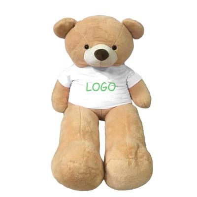 China Cheap Giant Teddy Bear Toys Custom Logo Plush Toy Factory Direct Selling Soft Cloth And T-shirt for sale