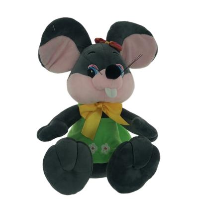 China High Quality Plush Toy Animal Design Custom Logo Soft Plastic Eyes Branded Stuffed Plush Mouse Toy for sale