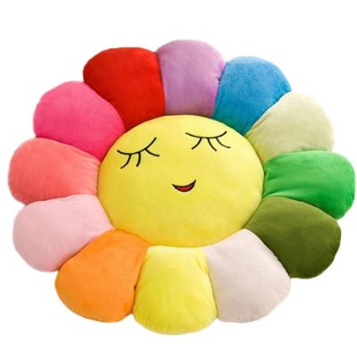 China Gifts / Pillow Cartoon Plush Cushion Car Sofa Sunflower Chair Cushion Plush Toy Enjoy Expression Pillow Factory Custom Stuffed Toy For Kid for sale